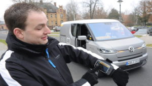 driver with car